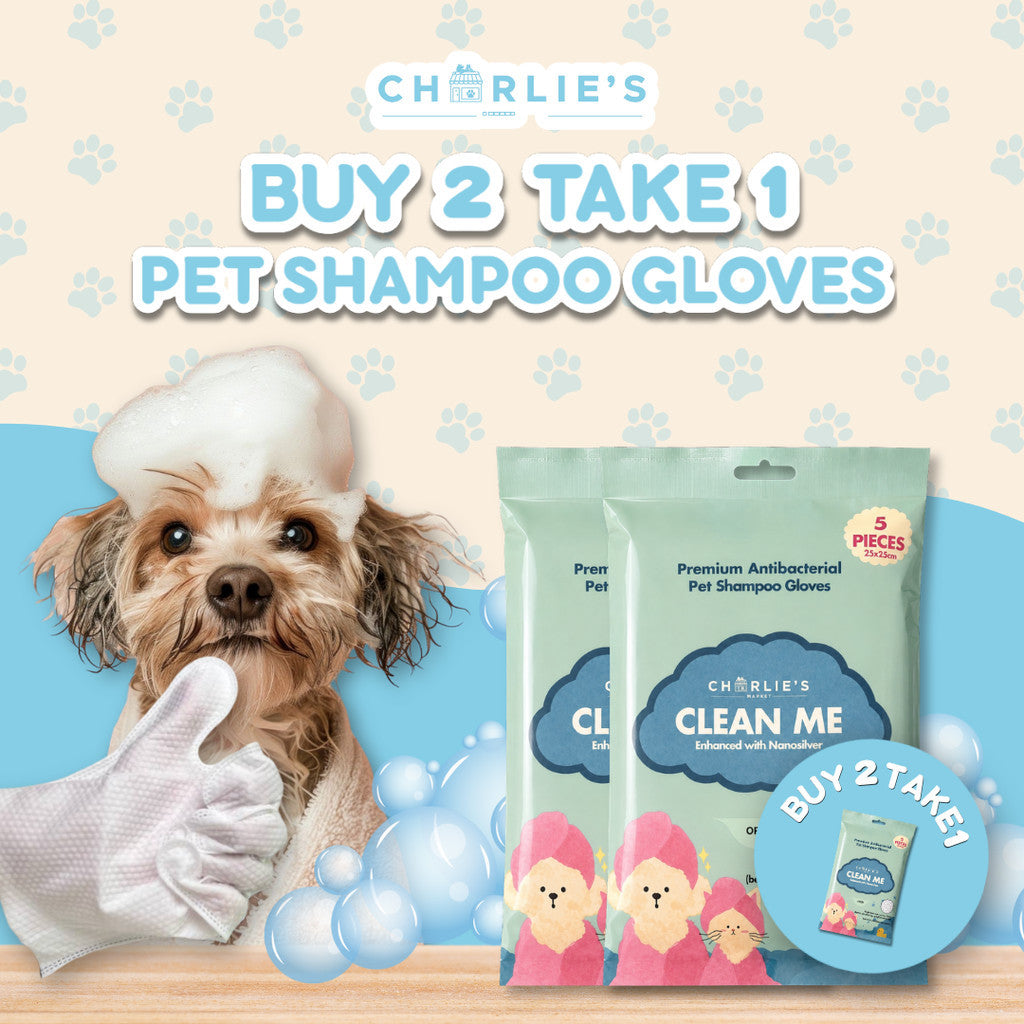 (BUY 2 TAKE 1) Charlie's Market Pet Shampoo Gloves