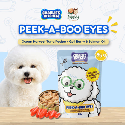 (PER PIECE) Charlie's Kitchen Gentle Belly Peek A Boo Mighty Munch Strong Buddy Dog Food 85g