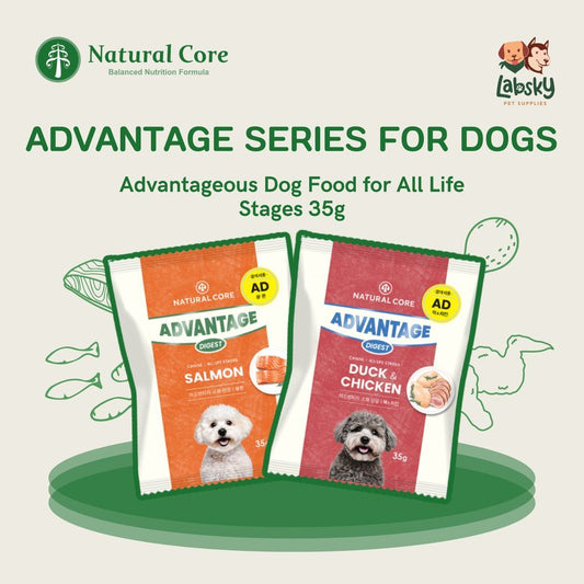 (TRIAL PACK) Natural Core Advantage Digest Probiotics Salmon Duck Chicken Dog Food Made in Korea 35g